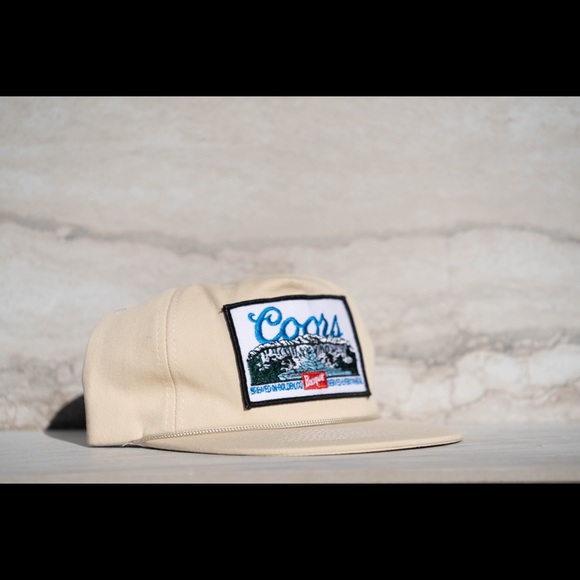 Accessories Coors Banquet Landscape Patch On Rope Snapback Hat Poshmark